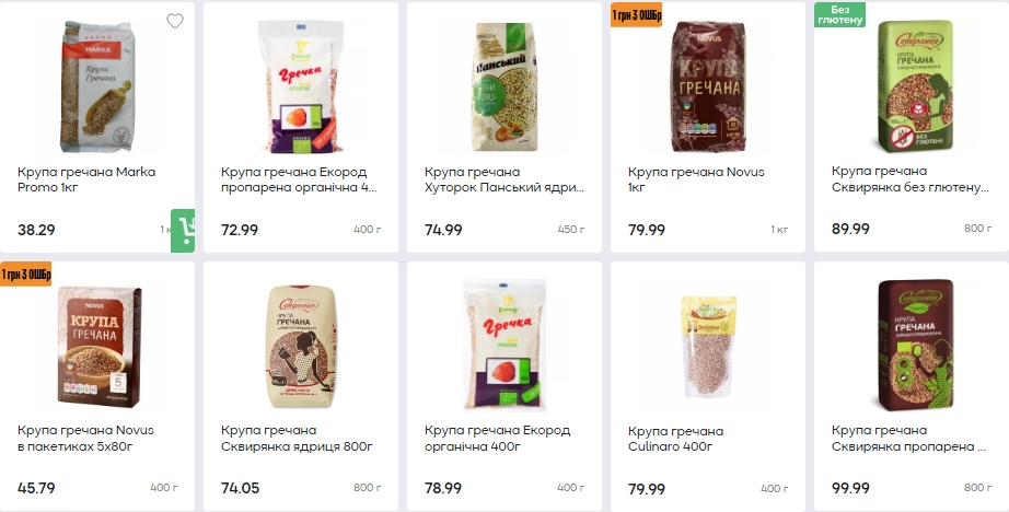 Ціни на крупи змінилися на початку вересня: що подорожчало, а що подешевшало